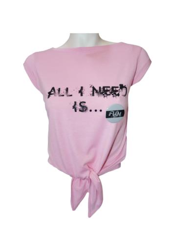 Moody tied tee-shirt "All I need is..."