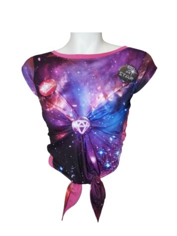 Milky Way tied tee-shirt.